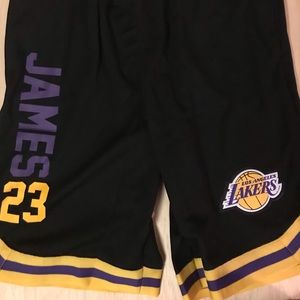 COPY - LeBron James Lakers shorts